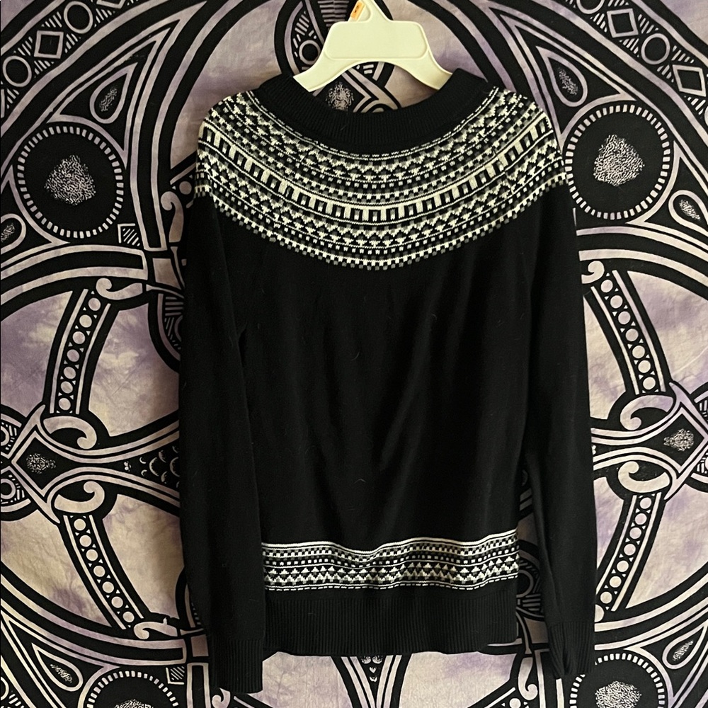 Black & White Holiday Sweater